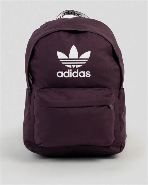 maroon adidas backpack.